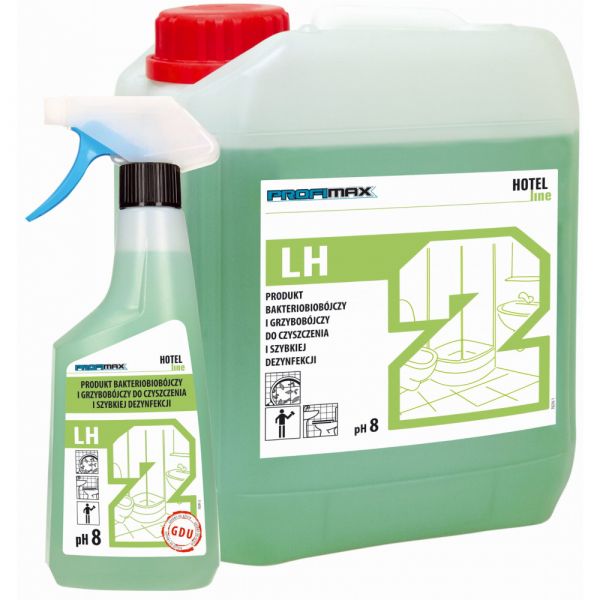 PROFIMAX LH 2 - Biocidní a fungicidní produkt k rychlé desinfekci a čištění - KONCENTRÁT 5 litrů