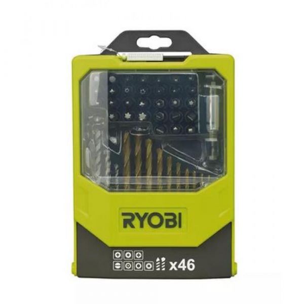 Ryobi RAK46MIX - 46ks sada vrtáků a šroubovacích bitů