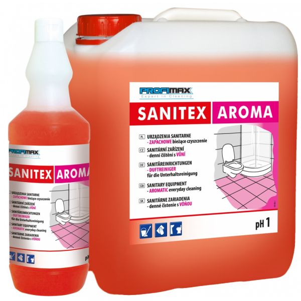 SANITEX AROMA - prostředek na sanitární zařízení s vůní MALIN 1 litr