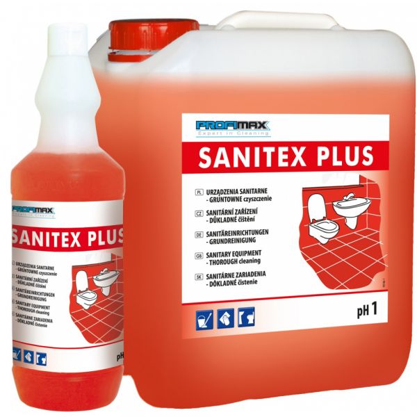SANITEX PLUS - prostředek na sanitární zařízení - generální úklid 1 litr