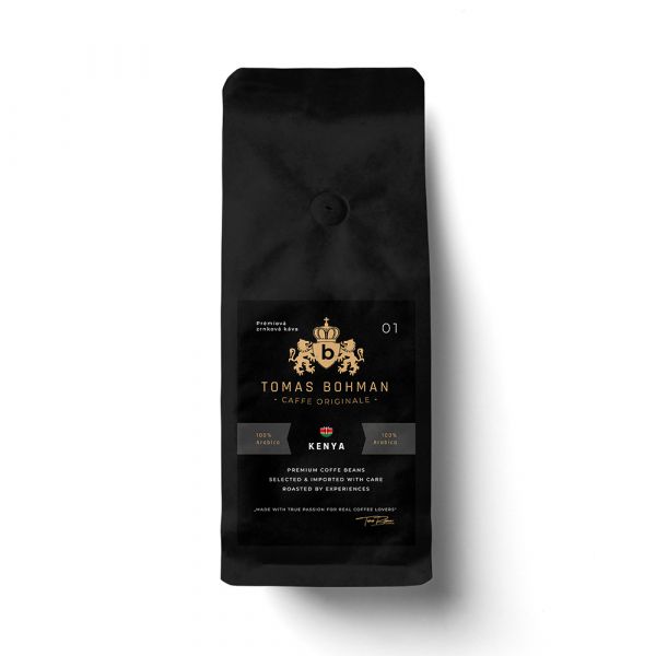 Premiová čerstvě pražená zrnková káva Tomas TPC Caffe Originale - Kenya 500g