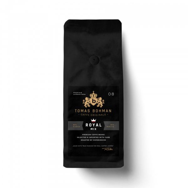 Premiová čerstvě pražená zrnková káva Tomas TPC Caffe Originale - Royal Mix 500g