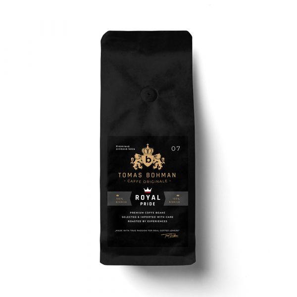 Premiová čerstvě pražená zrnková káva Tomas Bohman Caffe Originale - Royal Pride 250g